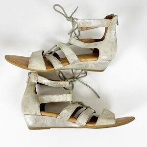 2/$20 Born Metallic Gladiator Sandals 8M